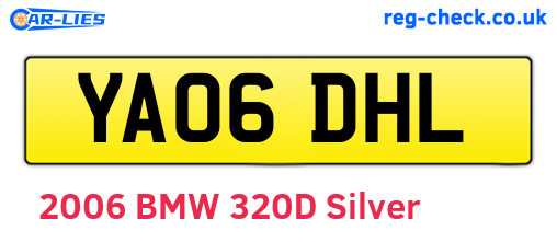 YA06DHL are the vehicle registration plates.