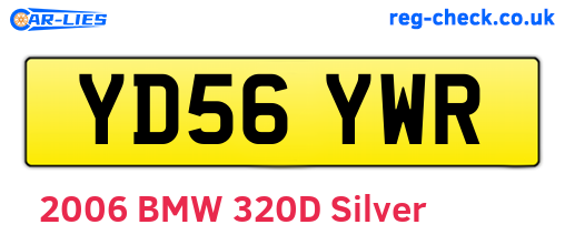 YD56YWR are the vehicle registration plates.