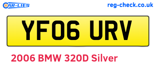 YF06URV are the vehicle registration plates.