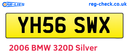 YH56SWX are the vehicle registration plates.