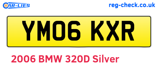 YM06KXR are the vehicle registration plates.