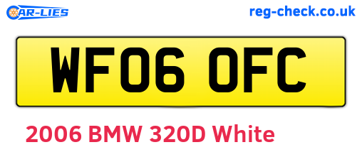 WF06OFC are the vehicle registration plates.
