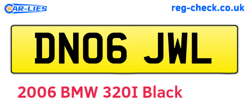 DN06JWL are the vehicle registration plates.