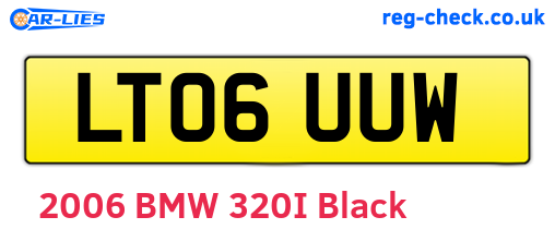 LT06UUW are the vehicle registration plates.