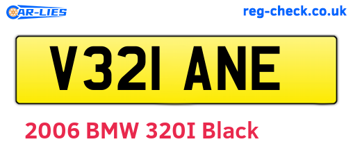 V321ANE are the vehicle registration plates.