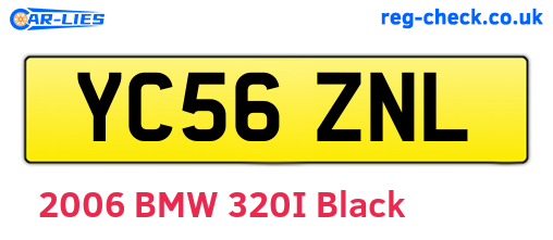 YC56ZNL are the vehicle registration plates.