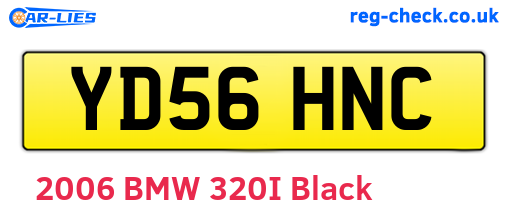 YD56HNC are the vehicle registration plates.