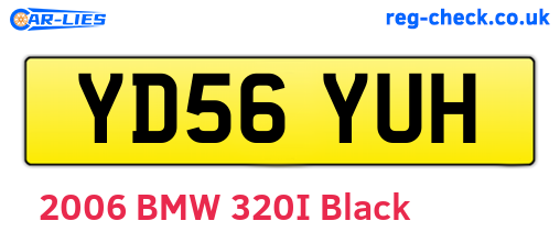 YD56YUH are the vehicle registration plates.