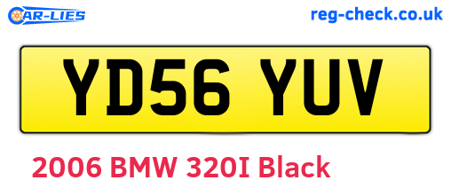 YD56YUV are the vehicle registration plates.