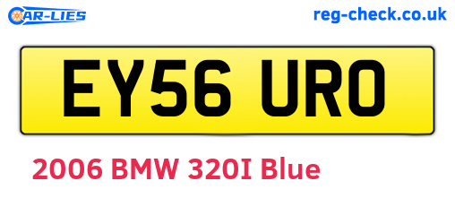 EY56URO are the vehicle registration plates.