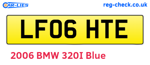 LF06HTE are the vehicle registration plates.