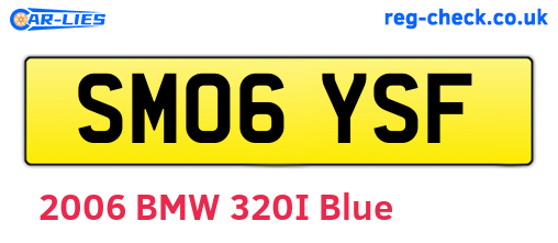 SM06YSF are the vehicle registration plates.