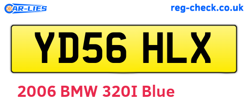 YD56HLX are the vehicle registration plates.