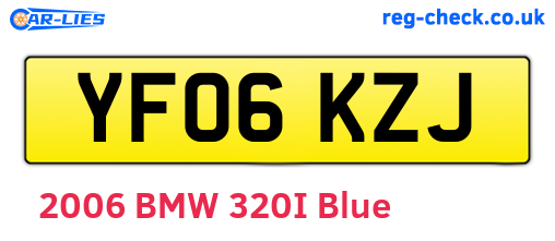 YF06KZJ are the vehicle registration plates.