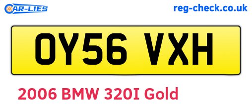 OY56VXH are the vehicle registration plates.