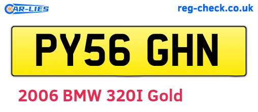 PY56GHN are the vehicle registration plates.