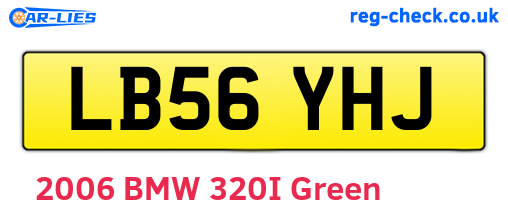 LB56YHJ are the vehicle registration plates.