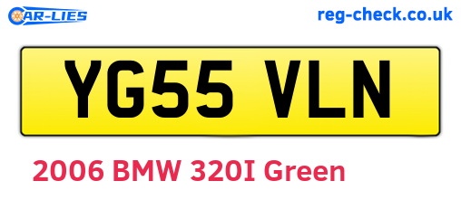 YG55VLN are the vehicle registration plates.