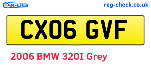 CX06GVF are the vehicle registration plates.