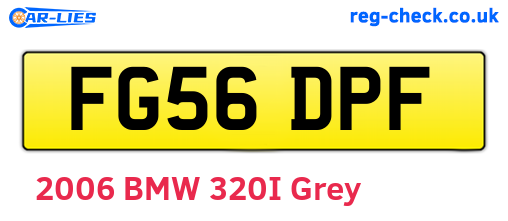FG56DPF are the vehicle registration plates.