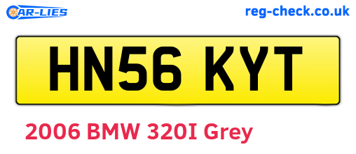 HN56KYT are the vehicle registration plates.