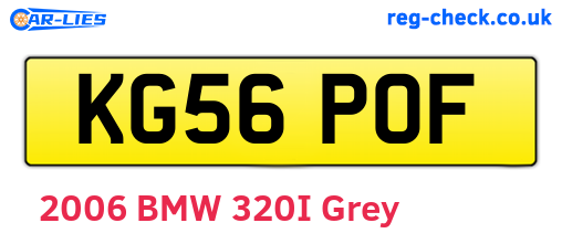 KG56POF are the vehicle registration plates.
