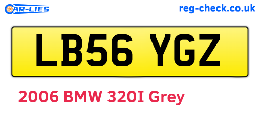 LB56YGZ are the vehicle registration plates.