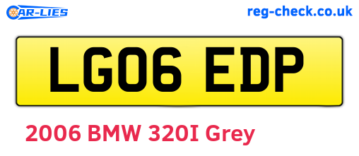 LG06EDP are the vehicle registration plates.