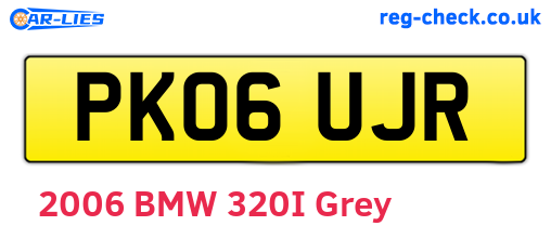 PK06UJR are the vehicle registration plates.