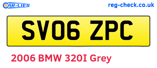 SV06ZPC are the vehicle registration plates.