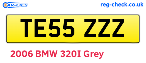 TE55ZZZ are the vehicle registration plates.