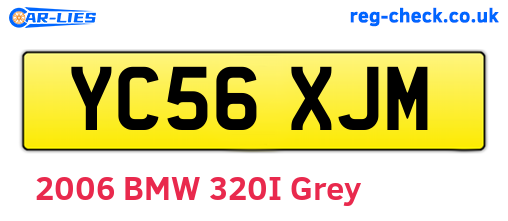 YC56XJM are the vehicle registration plates.