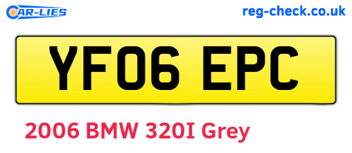 YF06EPC are the vehicle registration plates.