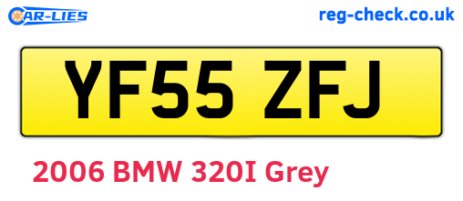 YF55ZFJ are the vehicle registration plates.