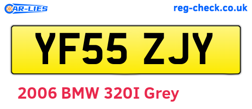YF55ZJY are the vehicle registration plates.