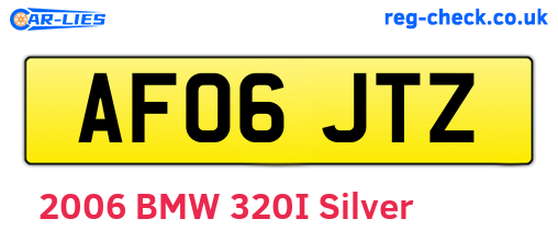 AF06JTZ are the vehicle registration plates.