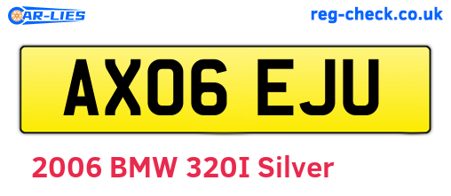 AX06EJU are the vehicle registration plates.