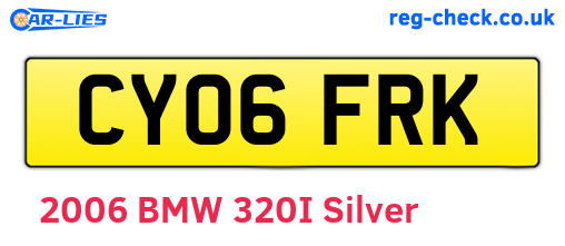 CY06FRK are the vehicle registration plates.