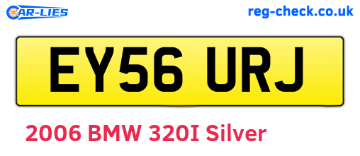 EY56URJ are the vehicle registration plates.