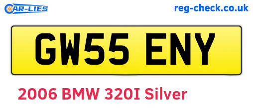 GW55ENY are the vehicle registration plates.