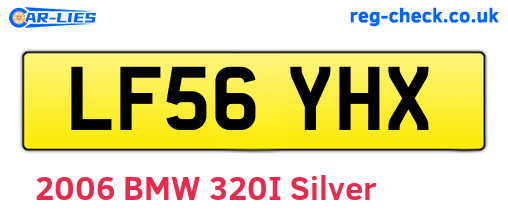 LF56YHX are the vehicle registration plates.