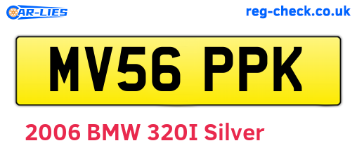 MV56PPK are the vehicle registration plates.