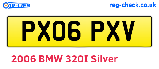 PX06PXV are the vehicle registration plates.