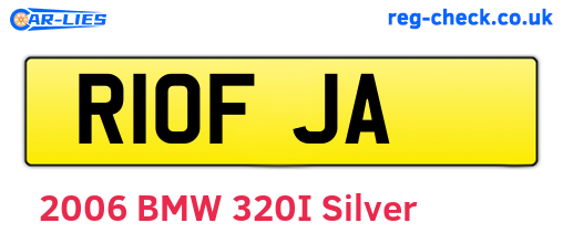 R10FJA are the vehicle registration plates.