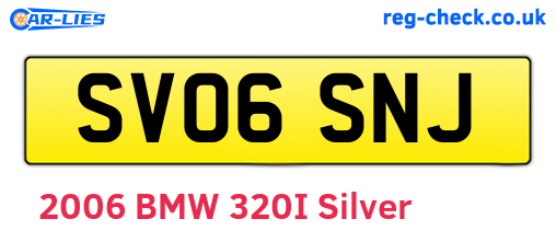 SV06SNJ are the vehicle registration plates.