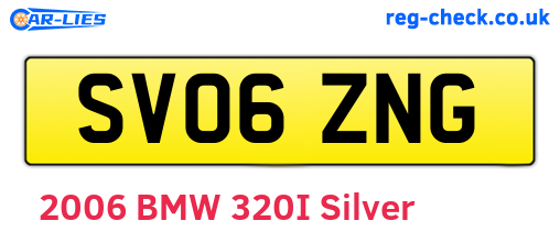SV06ZNG are the vehicle registration plates.