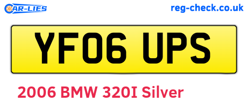 YF06UPS are the vehicle registration plates.