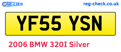 YF55YSN are the vehicle registration plates.