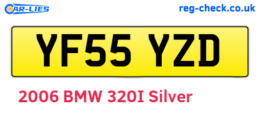 YF55YZD are the vehicle registration plates.