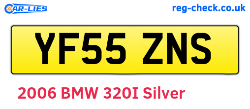 YF55ZNS are the vehicle registration plates.